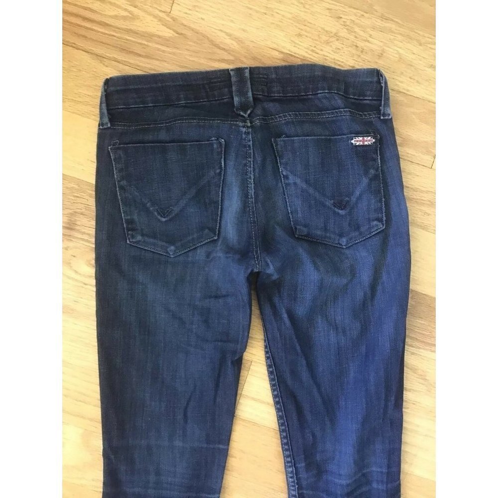 Hudson Skinny Leg Cotton Spandex Dark Blue Wash - Picture 4 of 9